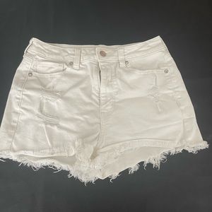 American Eagle White Jean Shorts